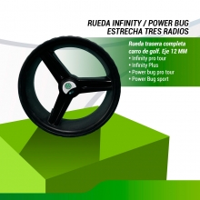 JUEGO RUEDAS TRASERA RODAMIENTO LIBRE  - MODELO INFINITY