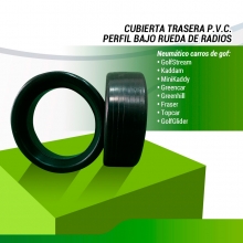 CUBIERTA RUEDA ESTRECHA PVC PERFIL BAJO