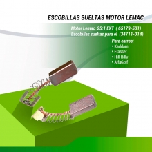 2 Uds. ESCOBILLAS MOTOR  LEMAC  (65179-501)