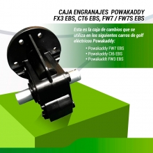 CAJA DE ENGRANAJE REDUCTORA MOTOR POWAKADDY FW7 EBS / FW7s EBS